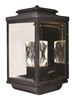 Picture of Mandeville LED 2-Light Outdoor Wall Lantern GBK Clear Crystal + Glass PCB LED 9"x18"