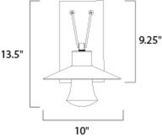 Picture of Civic LED 1-Light Medium Outdoor Wall Lantern AL Clear Glass PCB LED