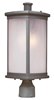 Foto para Terrace 1-Light Medium Outdoor Post PL Frosted Seedy MB Incandescent Incandescent