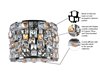 Picture of Fifth Avenue 3-Light Wall Sconce LB Jewel Crystal G9 Xenon Xenon