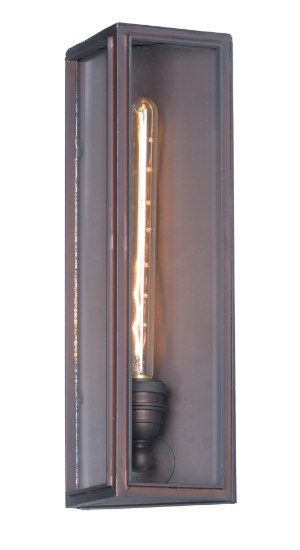 Foto para Pasadena 1-Light Outdoor Wall Lantern OI Clear Glass MB Incandescent Incandescent 6.5"x17.75"