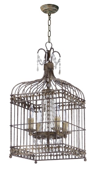 Foto para Gisele 4-Light Pendant ATR MB Incandescent Incandescent 36" Chain