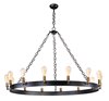 Picture of Noble 14-Light Chandelier BKNAB MB Incandescent Incandescent 36" Chain