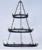 Foto para Noble 30-Light Chandelier BKNAB MB Incandescent Incadescent 72" Chain