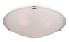 Picture of Malaga 3-Light Flush Mount SN Frosted Glass MB Incandescent Incandescent