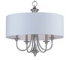 Foto para Bongo 5-Light Pendant SN Linen Fabric CA Incandescent Incandescent (OA HT 20.75"-56.75")36" Chain