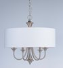 Picture of Bongo 5-Light Pendant SN Linen Fabric CA Incandescent Incandescent (OA HT 20.75"-56.75")36" Chain