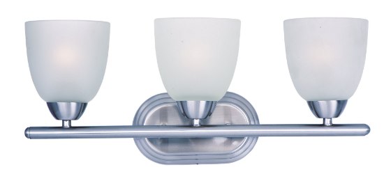 Picture of Axis 3-Light Bath Vanity PC Frosted MB Incandescent Incandescent