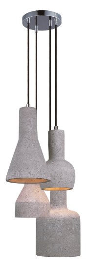 Picture of Crete 4-Light Pendant PC Concrete GU10 LED