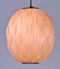 Foto para Norwood 1-Light Pendant BK Wood Veneer GU24 Fluorescent Fluorescent 13.5"x13.5"x16" (OA HT 136") (CAN 5.1"x5.1"x1.7")