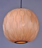 Foto para Norwood 1-Light Pendant BK Wood Veneer GU24 Fluorescent Fluorescent 20"x20"x20" (OA HT 140") (CAN 5.1"x5.1"x1.7")