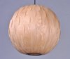 Foto para Norwood 1-Light Pendant BK Wood Veneer GU24 Fluorescent Fluorescent 24"x24"x24" (OA HT 144") (CAN 5.1"x5.1"x1.7")