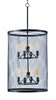 Foto para Palladium 8-Light Chandelier w/Bulbs BKNAB Steel Mesh MB ST64 Incandescent Incandescent 36" Chain