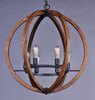 Picture of Bodega Bay 6-Light  Chandelier AR MB Incandescent Incandescent (OA HT 75") (CAN 5"x5"x1")36" Chain