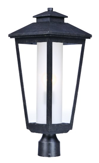 Foto para Aberdeen 1-Light Outdoor Post AT Clear/Frosted Glass MB Incandescent Incandescent