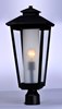 Foto para Aberdeen 1-Light Outdoor Post AT Clear/Frosted Glass MB Incandescent Incandescent