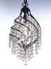 Picture of Twirl 1-Light Pendant OI Cognac CRYSTAL CA Incandescent Incandescent 7.5"x7.5"x17.5" (OA HT 22.5"-59.5") (CAN 5"x5"x1.25")36" Chain