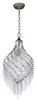 Picture of Twirl 1-Light Pendant GS Beveled Crystal Crystal CA Incandescent Incandescent 11.5"x11.5"x25" (OA HT 30"-67") (CAN 5"x5"x1.25")36" Chain