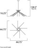 Picture of 3.38W Alumilux LED Pendant SA PCB LED (OA HT 18.75"-138.5") (CAN 5"x5"x2.25")