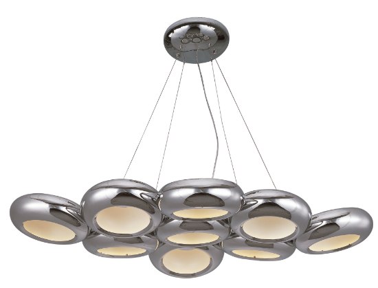 Picture of 16W Donuts 9-Light LED Pendant PC (OA HT 4.75"-124.25")