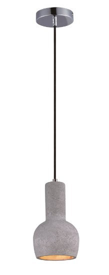 Picture of Crete 1-Light Pendant PC Concrete GU10 LED 6"x6"x10.5" (OA HT 130.25")