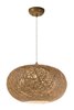 Picture of Bali 1-Light Chandelier Hemp String MB Incandescent Incandescent 15"x15"x13" (OA HT 134") (CAN 5"x5"x1.25")