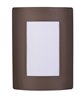 Foto para View EE 1-Light Wall Sconce Wet BZ White Polycarbonate GU24 Fluorescent Fluorescent 8"x10.75"