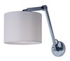 Foto para Hotel LED 1-Light Wall Sconce PC Wafer Linen MB LED 10"x7.5" (OA HT 11.75"-20.5")