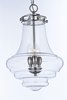 Foto para Retro 3-Light Pendant PN Clear Glass CA Incandescent E12 Incandescent (OA HT 23.5"-83") (CAN 5"x5"x0.75")36" Chain