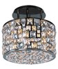 Foto para Fifth Avenue 6-Light Flush Mount LB Jewel Crystal G9 Xenon Xenon (OA HT 15")