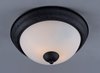 Picture of Novus 2-Light Flush Mount OI Satin White Opal Glass MB Incandescent Incandescent