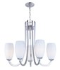 Picture of Taylor 5-Light Chandelier SN Satin White Opal Glass MB Incandescent Incandescent (CAN 2.54"x2.54"x1")36" Chain