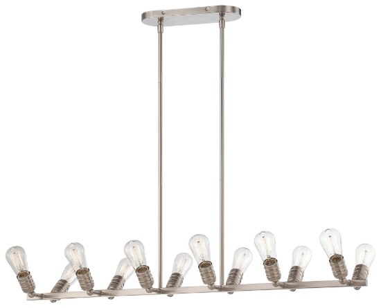 Picture of 40w SW 12 Light Island Light Brushed Nickel