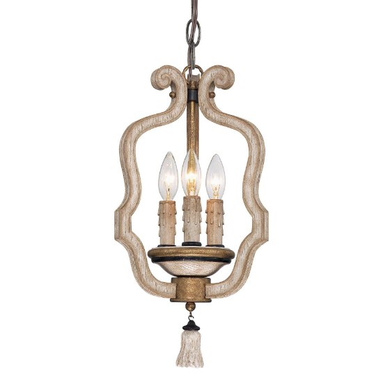 Foto para SW 3 Light Mini Chandelier Provence Patina