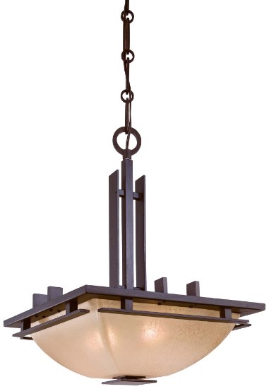 Picture of 60w SW 2 Light Pendant Iron Oxide Venetian Scavo