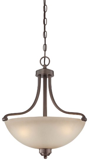 Picture of 100w SW 3 Light Pendant Harvard Court Bronze (Plated) Light French Scavo