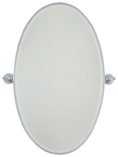 Picture of SW Xl Oval Mirror - Beveled Chrome Excavation Glass