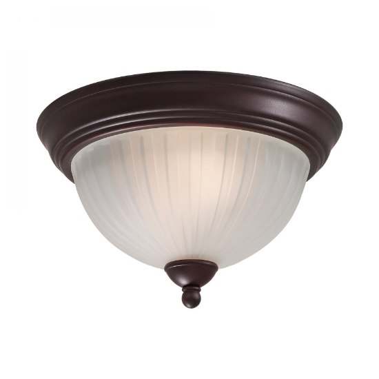 Foto para SW 2 Light Flush Mount Lathan Bronze