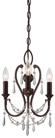 Picture of 60w SW 3 Light Mini Chandelier Vintage Bronze