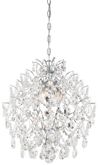 Picture of 60w SW 4 Light Chandelier Chrome Clear Crystal Strings M