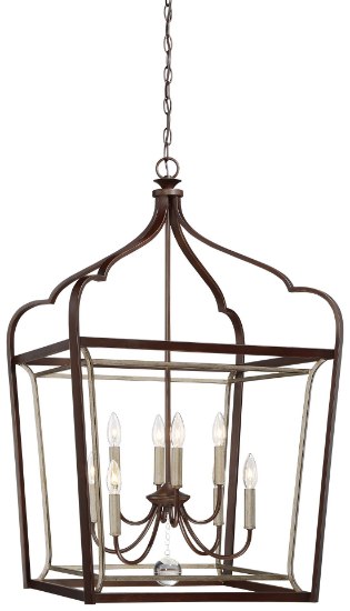 Picture of 60w SW 8 Light Foyer Dark Rubbed Sienna With Aged S