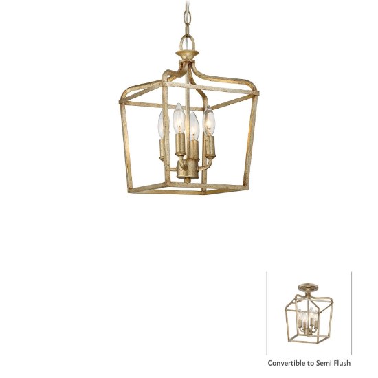 Picture of 60w SW 4 Light Pendant Brio Gold