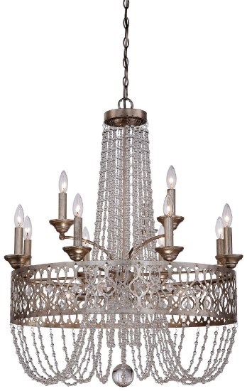 Picture of 60w SW 15 Light Chandelier Florentine Silver