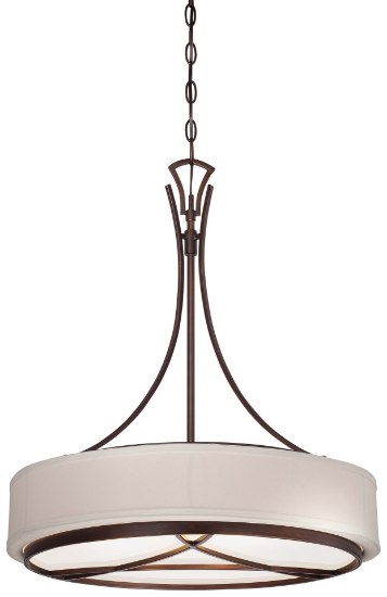 Foto para 100w SW 3 Light Pendant Dark Brushed Bronze (Painted)