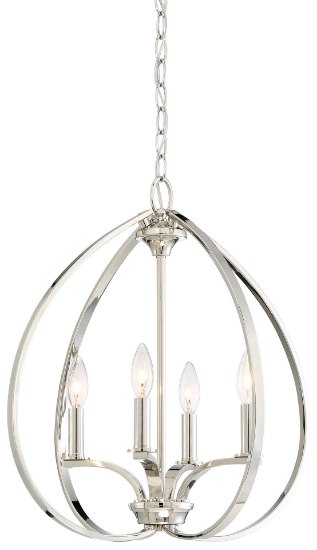 Foto para 60w SW 4 Light Pendant Polished Nickel