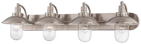 Picture of 60w SW 4 Light Bath Brushed Nickel Clear