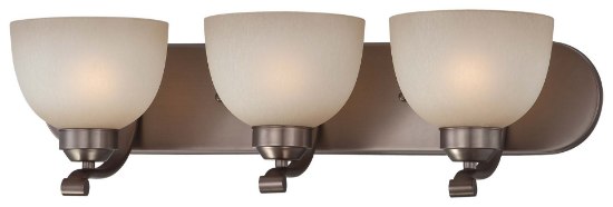 Foto para 100w SW 3 Light Bath Harvard Court Bronze (Plated) Light French Scavo