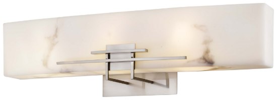 Picture of 26w SW 3 Light Bath Brushed Nickel Alabaster Dust(Tm) Shade