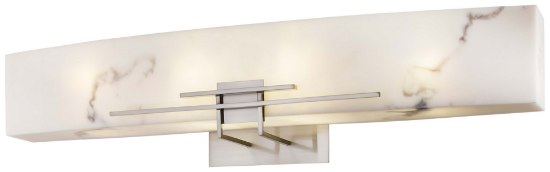 Foto para 26w SW 4 Light Bath Brushed Nickel Alabaster Dust(Tm) Shade