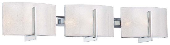 Picture of 75w SW 3 Light Bath Chrome White Iris Glass